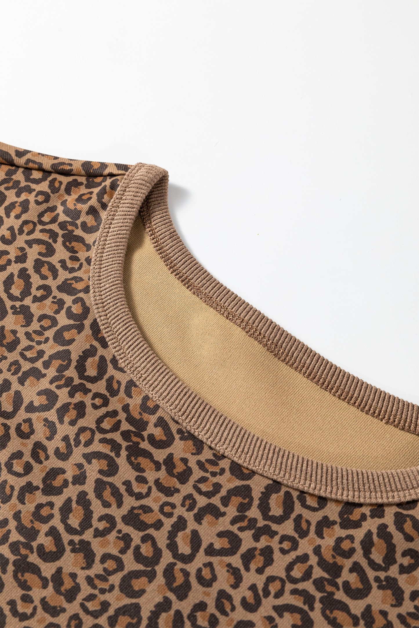 Leopard Crew Neck Tee