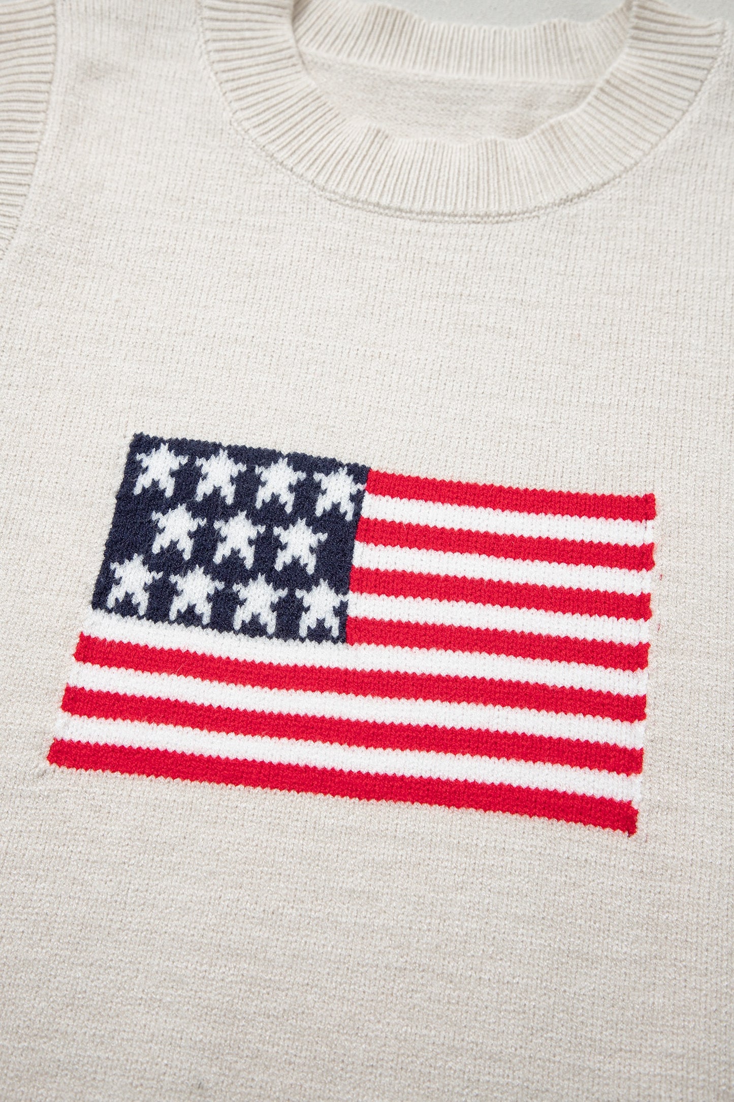 American Flag Sweater Tank
