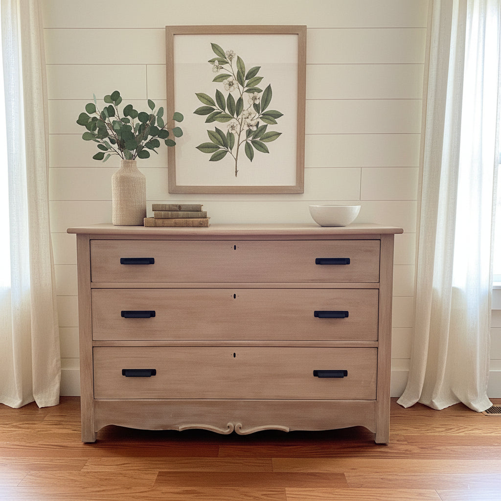 White Washed Oak Dresser – ReVive it