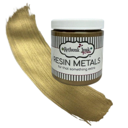 Metallic Resin Paint for Furniture & Crafts | Rethunk Junk by Laura
