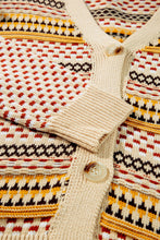 Load image into Gallery viewer, Khaki Buttoned V Neck Cropped Cardigan