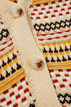 Load image into Gallery viewer, Khaki Buttoned V Neck Cropped Cardigan