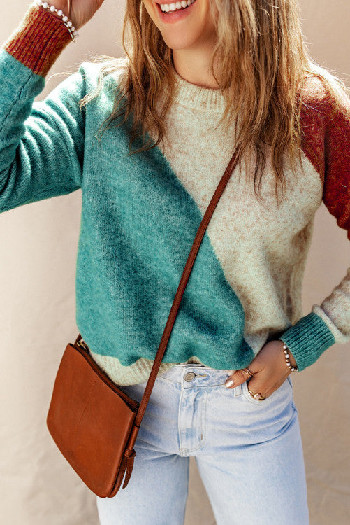 Cozy Colorblock Sweater