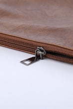 Load image into Gallery viewer, Brown Vintage Leather Oversized Clutch Bag