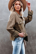 Load image into Gallery viewer, Raw Hem Waffle Jacket