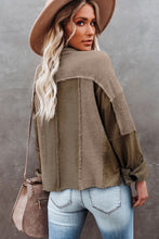 Load image into Gallery viewer, Raw Hem Waffle Jacket