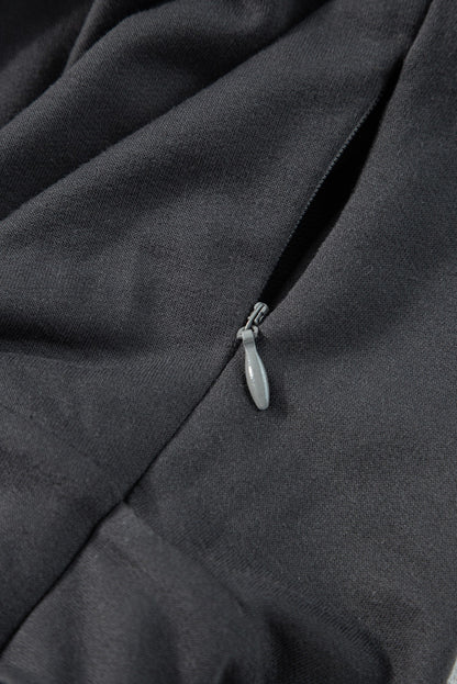 Wide-leg Charcoal Jumpsuit