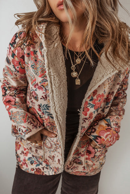 Floral Sherpa Jacket