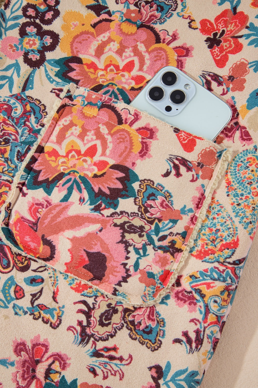 Floral Sherpa Jacket