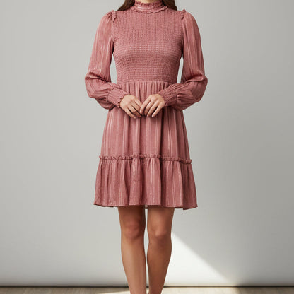 Pink Posey Long Sleeve Dress