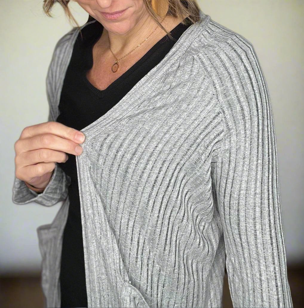 Grey Lightweight Cardigan
