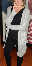 Load image into Gallery viewer, Grey Lightweight Cardigan
