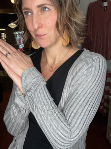 Grey Lightweight Cardigan