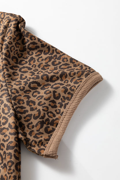 Leopard Crew Neck Tee