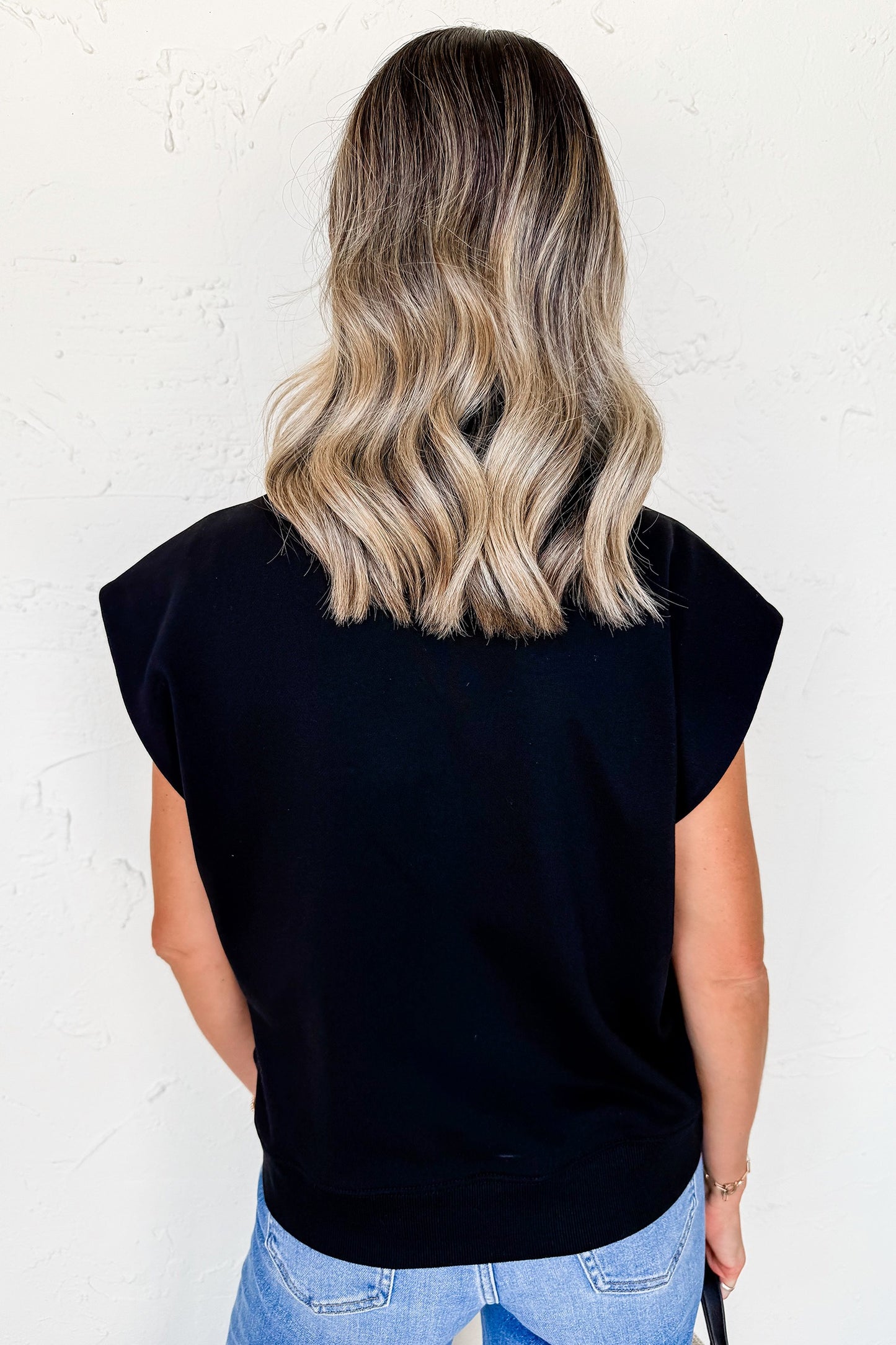Black Short Sleeve Top