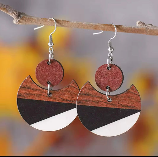 Black & White Boho Earrings