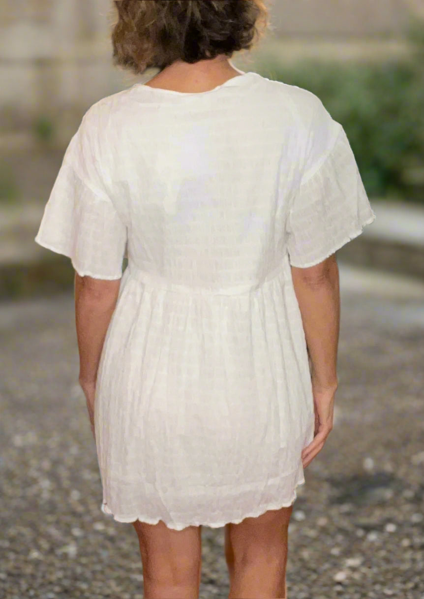 White Boho Dress