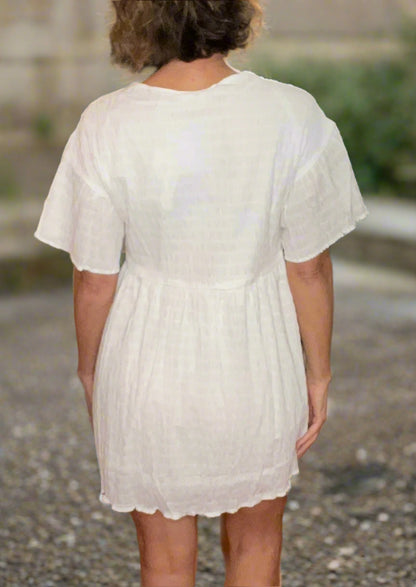 White Boho Dress