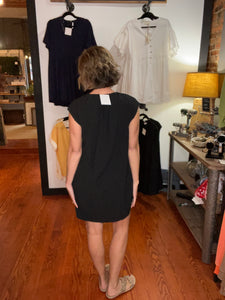 2 left - Black Textured Dress