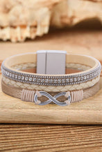 Load image into Gallery viewer, Infinity Rhinestone Magnetic Buckle Bracelet