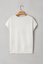 Load image into Gallery viewer, Black Bow Short Sleeve Sweater