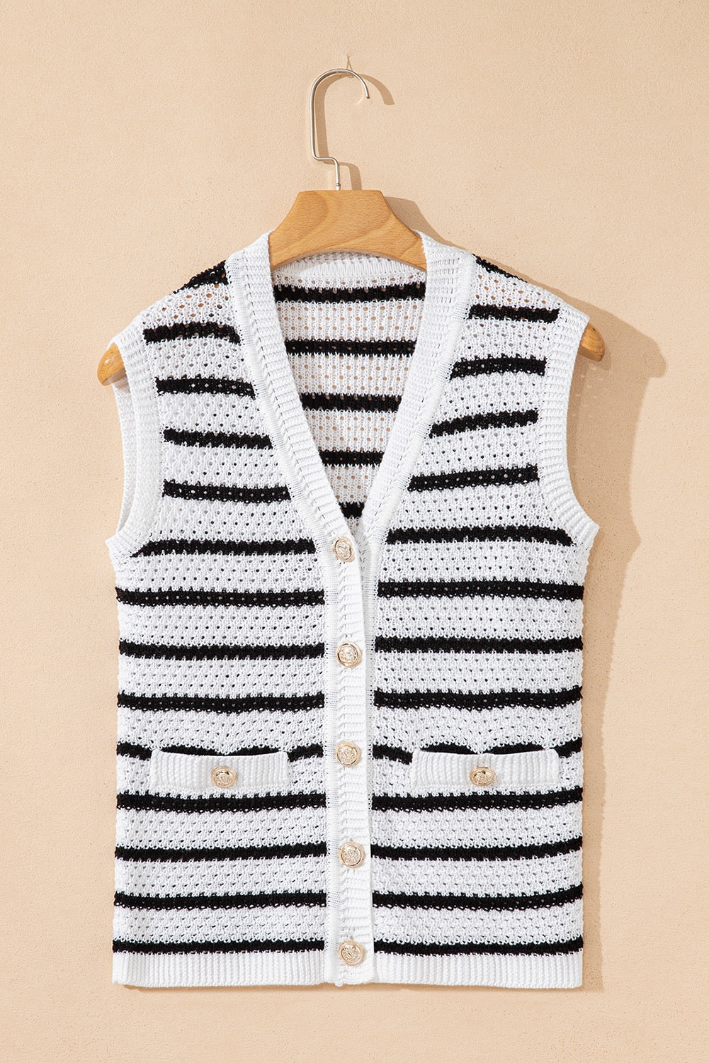 Back & White Sweater Vest