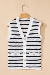 Back & White Sweater Vest