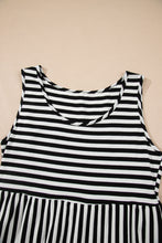 Load image into Gallery viewer, Striped Black &amp; White Dress