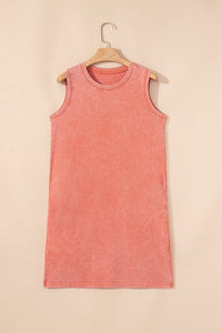 Orange Acid Wash Dress