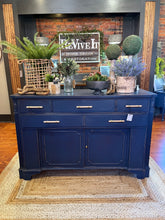 Load image into Gallery viewer, SOLD - Farmhouse Navy Buffet